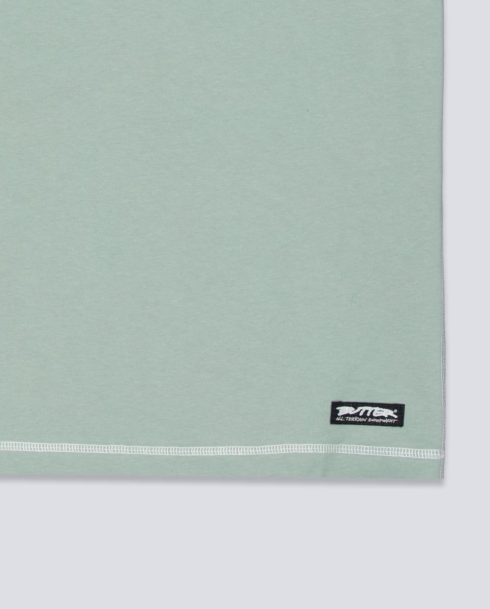 Camiseta Butter Goods Cliff Contrast Verde Unisex BGQ1261301