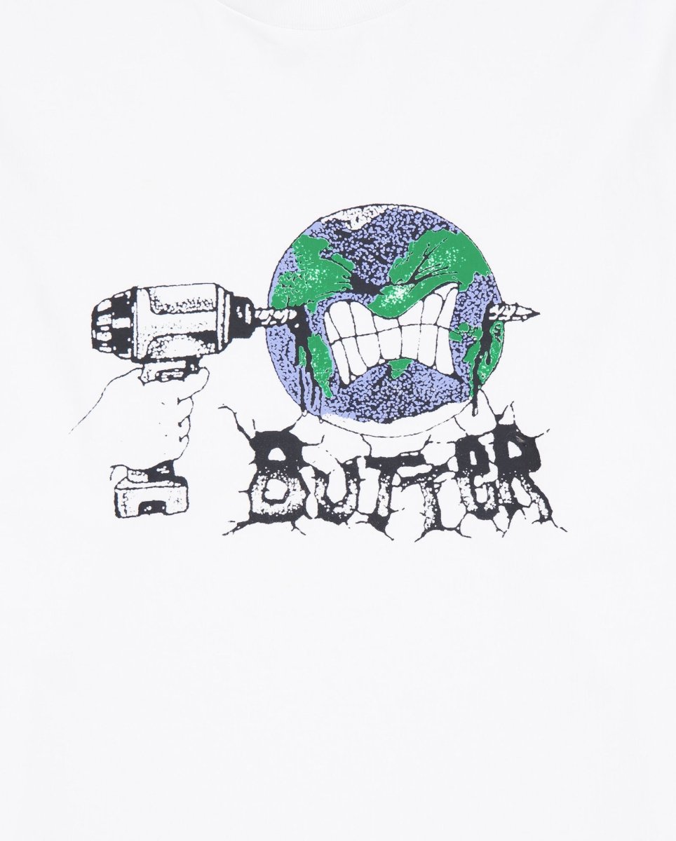 Camiseta Butter Goods Drill Blanca Unisex BGQ1260201