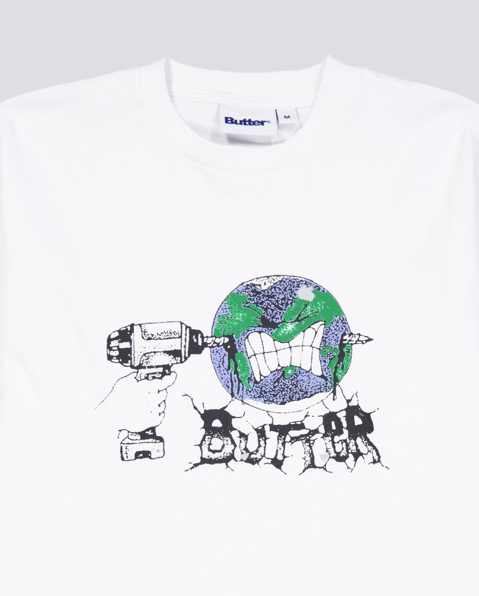 Camiseta Butter Goods Drill Blanca Unisex BGQ1260201
