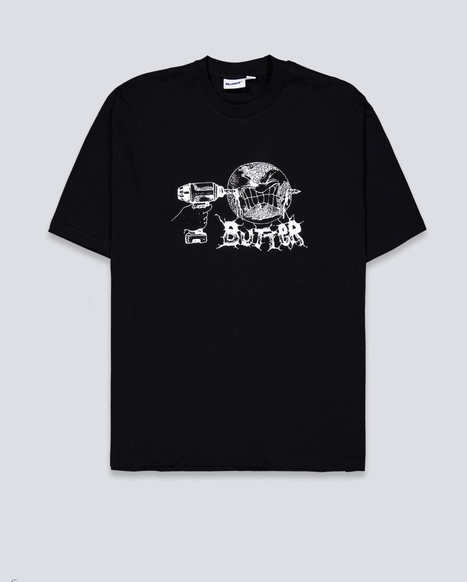 Camiseta Butter Goods Drill Negra Unisex BGQ1260203
