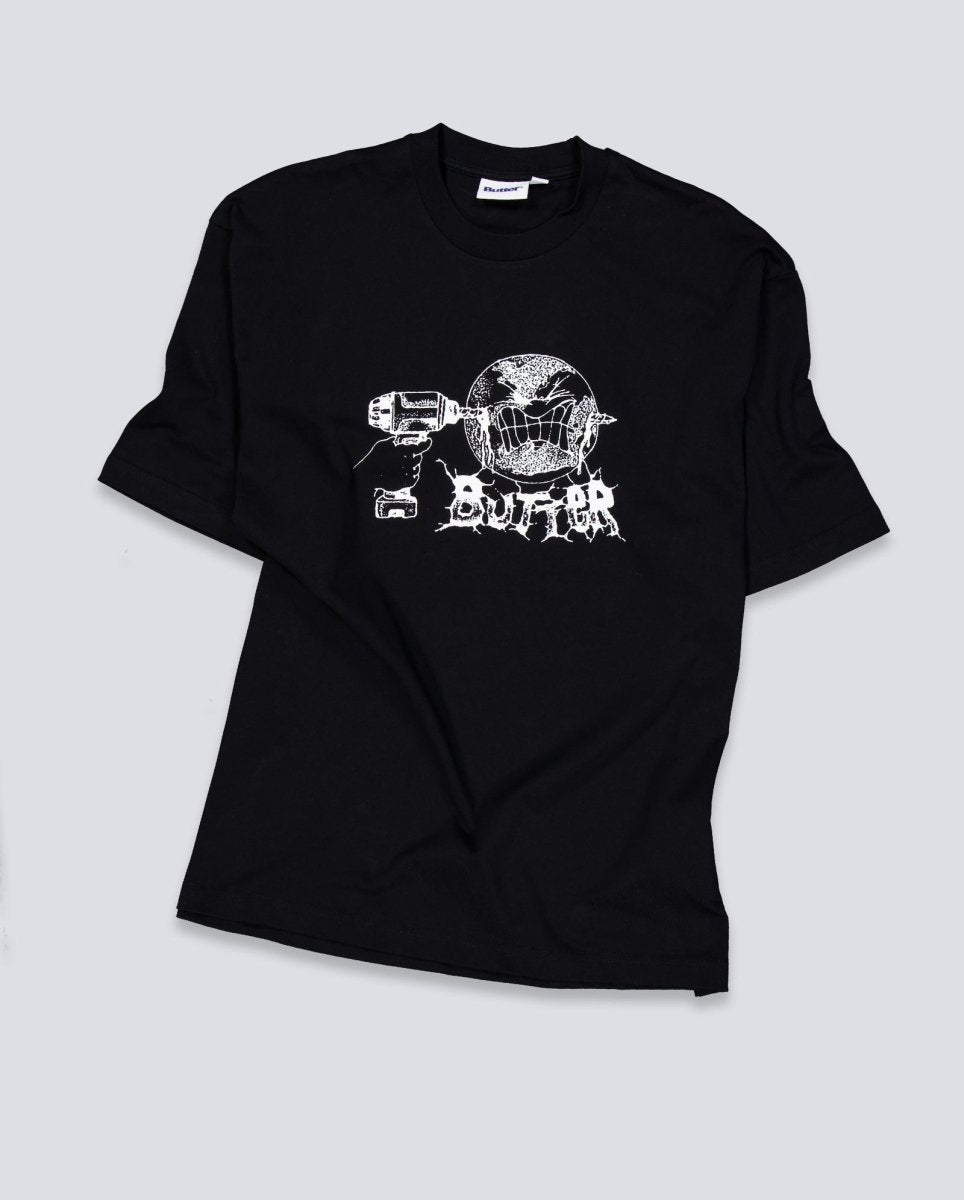 Camiseta Butter Goods Drill Negra Unisex BGQ1260203