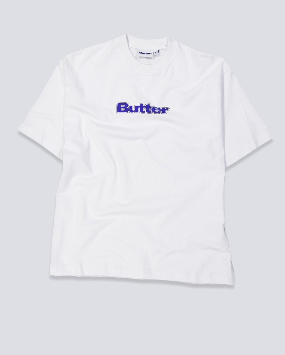 Camiseta Butter Goods Outline Logo Blanca Unisex BGQ3250301