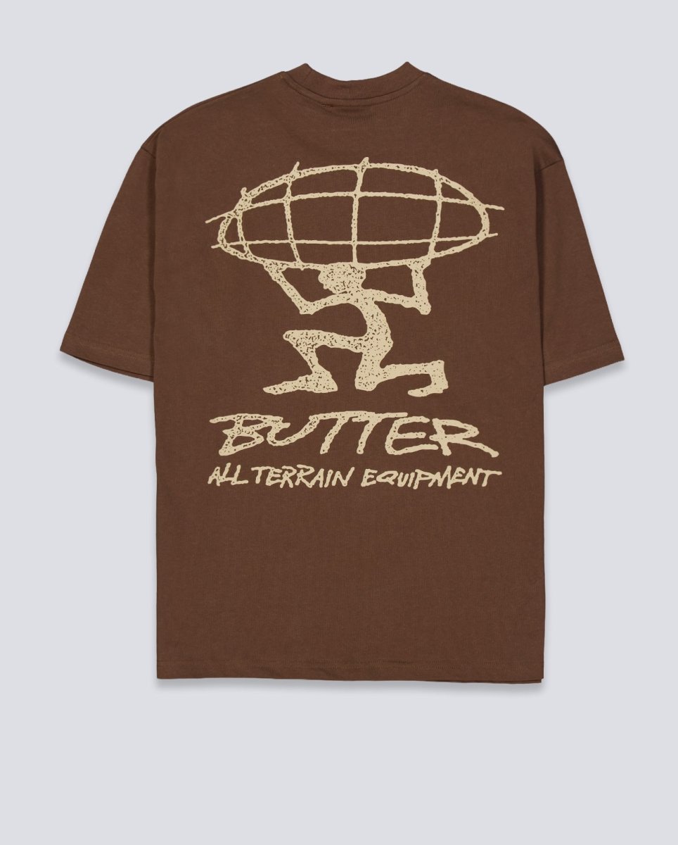 Camiseta Butter Goods Terrain Marrón Unisex BGQ1261004