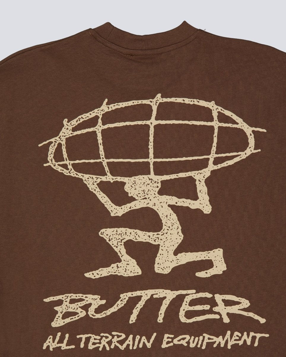 Camiseta Butter Goods Terrain Marrón Unisex BGQ1261004