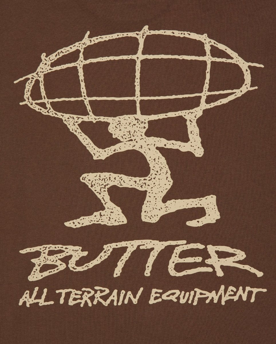 Camiseta Butter Goods Terrain Marrón Unisex BGQ1261004