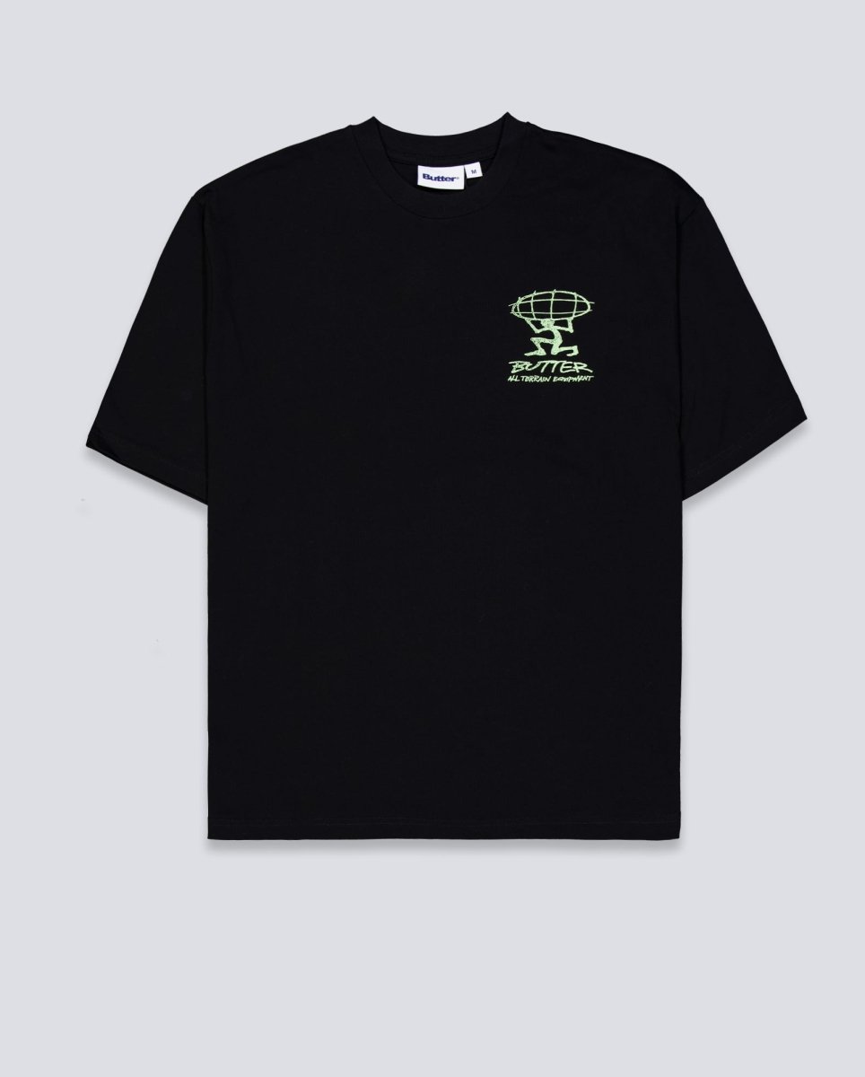 Camiseta Butter Goods Terrain Negra Unisex BGQ1261001