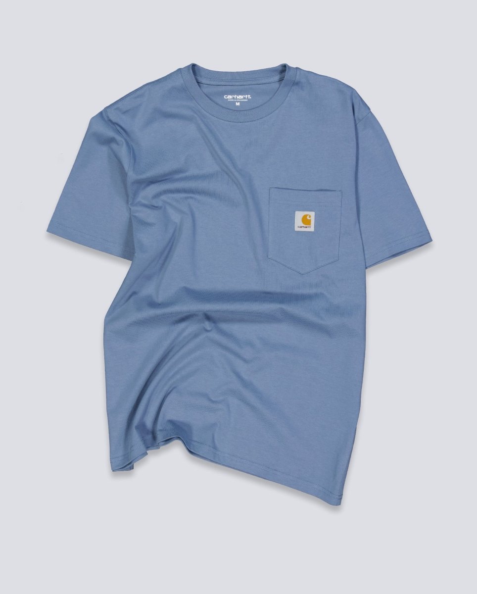 Camiseta Carhart Wip Pocket Azul Unisex I030434-3GGXX