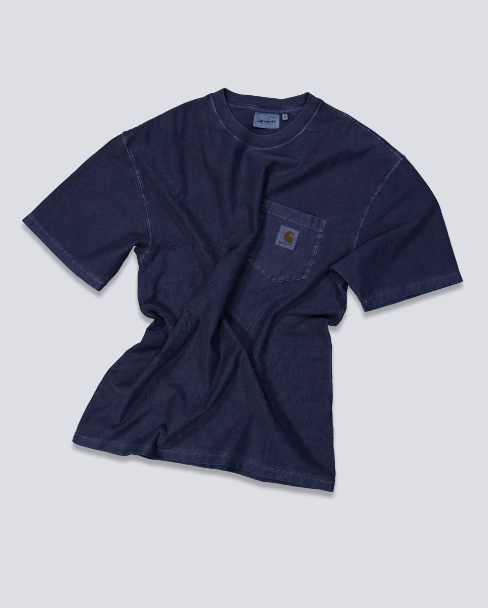 Camiseta Carhart Wip S/S Loose Pocket T-Shirt Azul Unisex I036863-1CGD