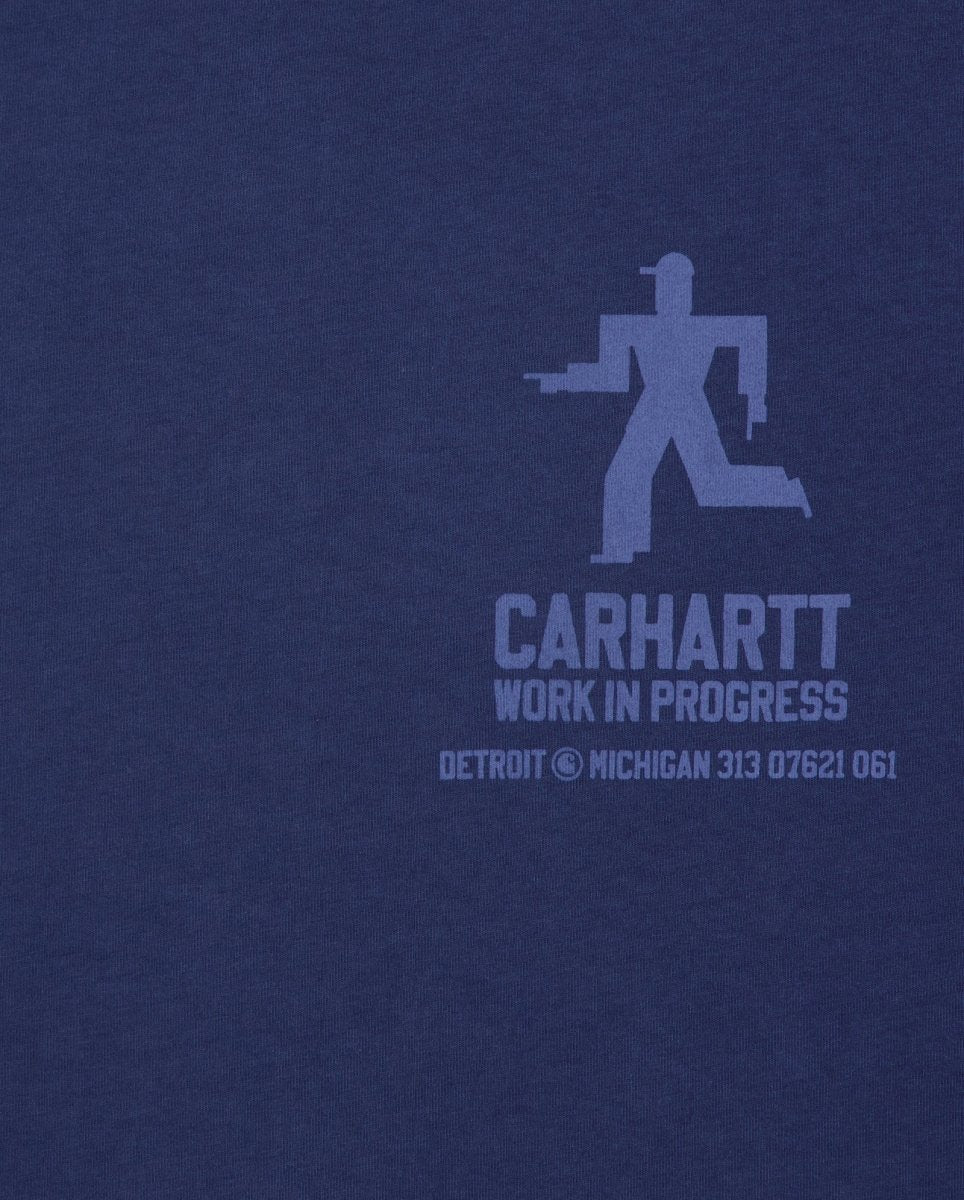 Camiseta Carhartt WIP Distance Azul Unisex I035449-VQ4J