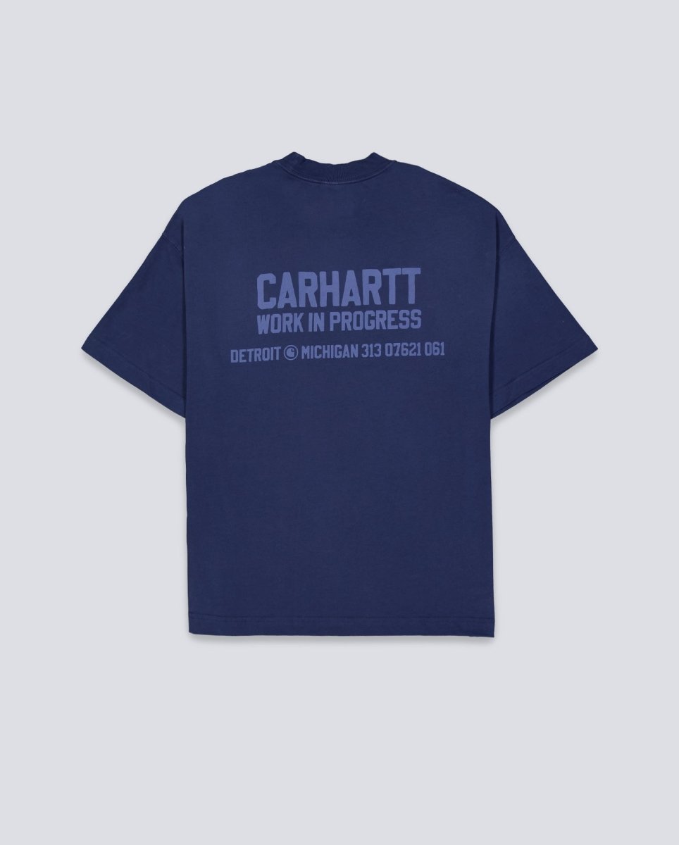 Camiseta Carhartt WIP Distance Azul Unisex I035449-VQ4J