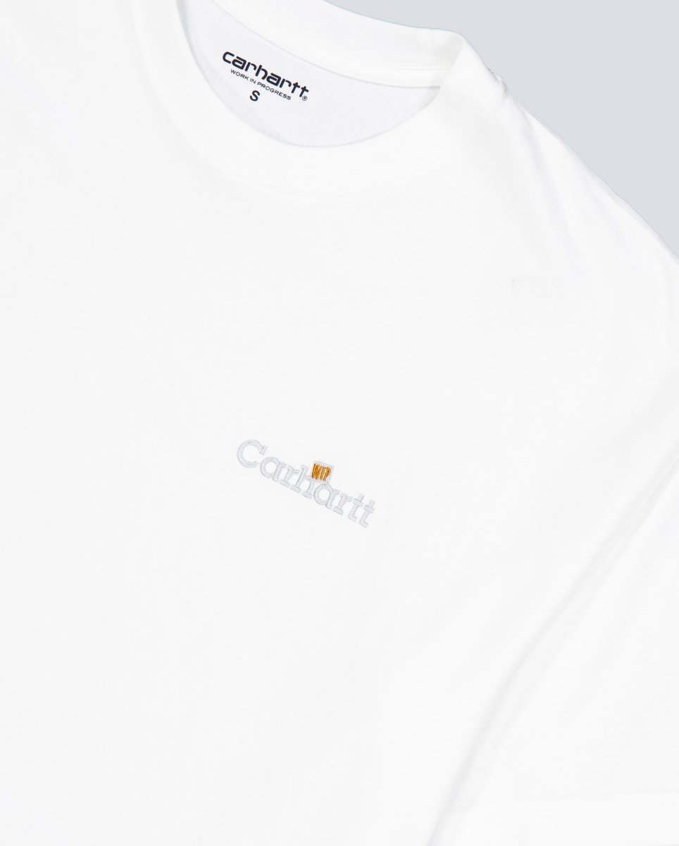 Camiseta Carhartt WIP Label Blanca Unisex  I036180-02XX