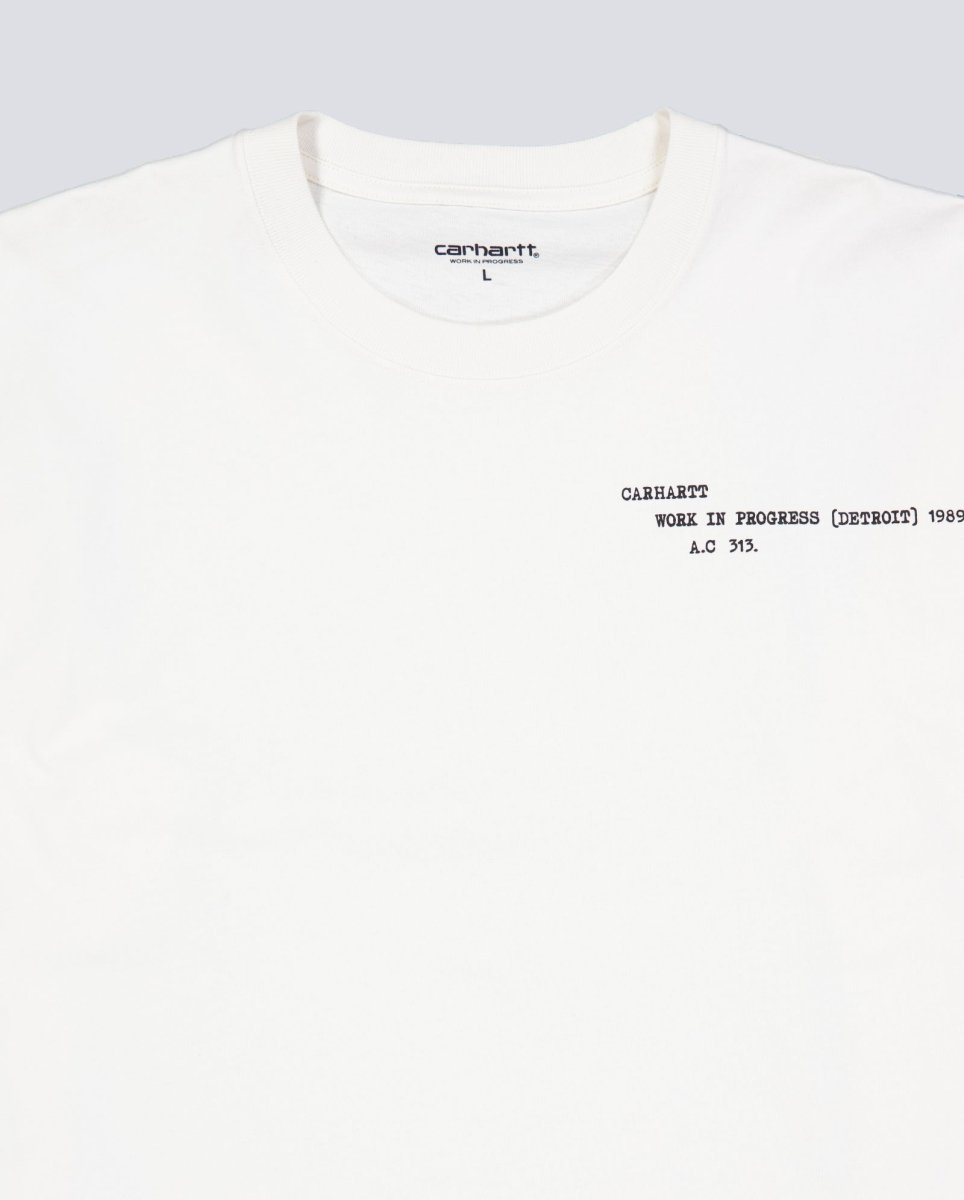 Camiseta Carhartt WIP Punched Blanco Unisex I036006-D6XX