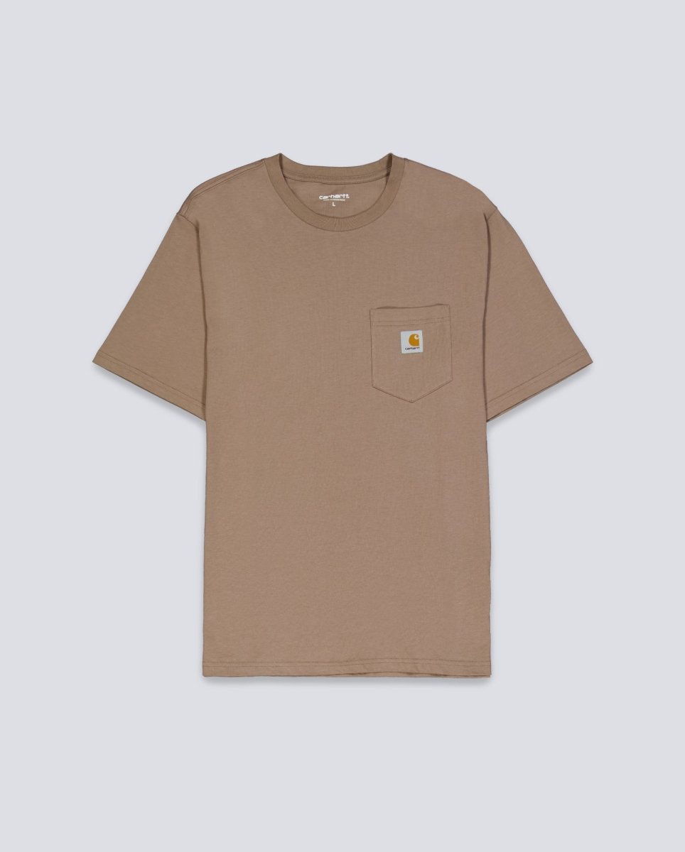 Camiseta Carhartt WIP S/S Pocket Beige Unisex I030434-1YJXX