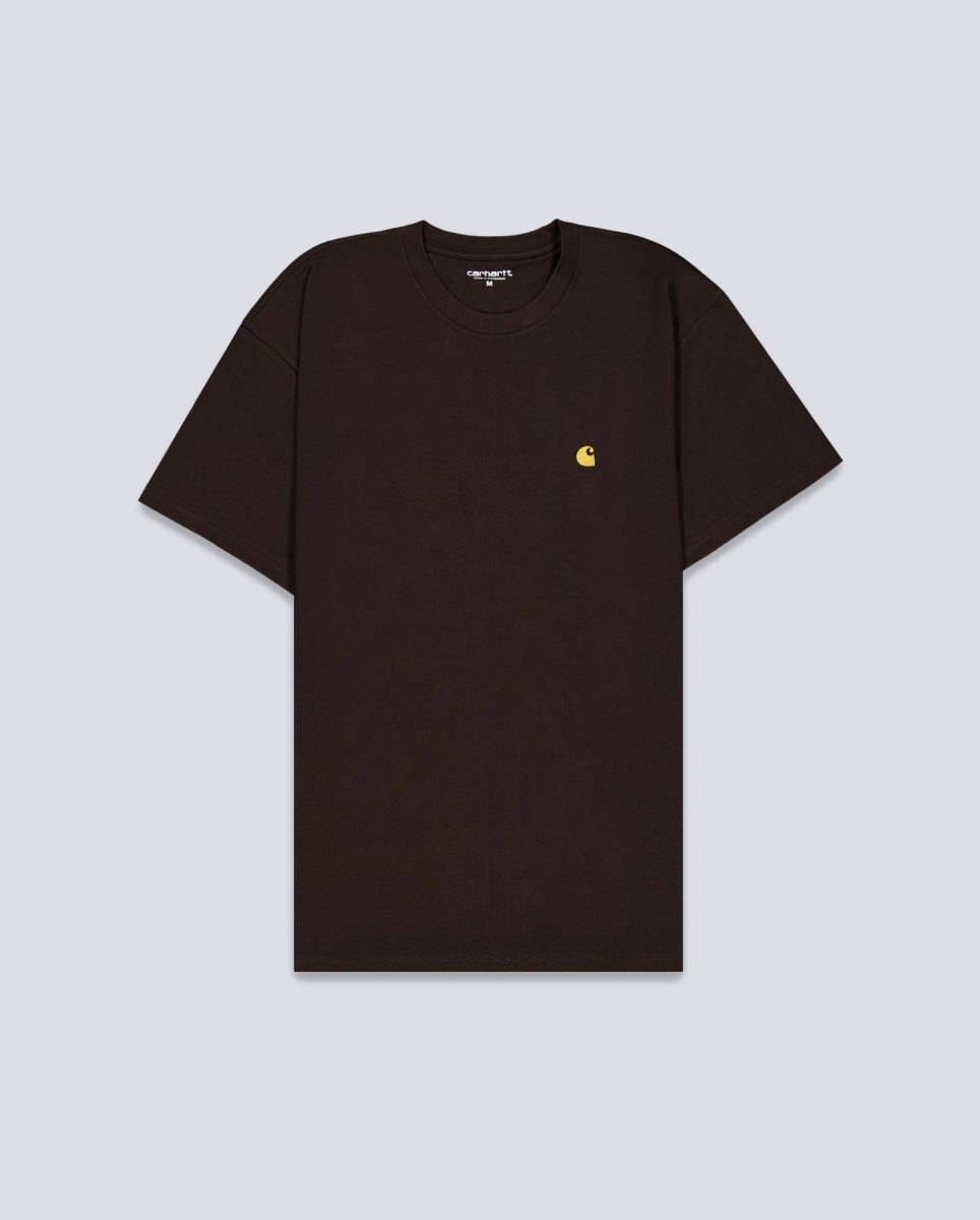 Camiseta Carhartt Wip Chase Marrón Hombre I026391-00WXX