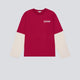 Camiseta Coolway Double Sleeve Rojo Y Blanco Unisex