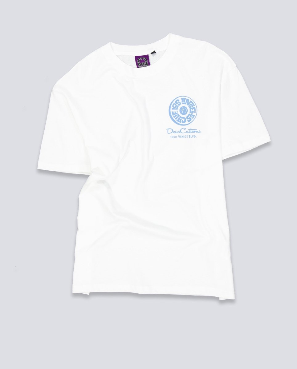 Camiseta Deus Los Angeles Address Beige Unisex D261MTS574