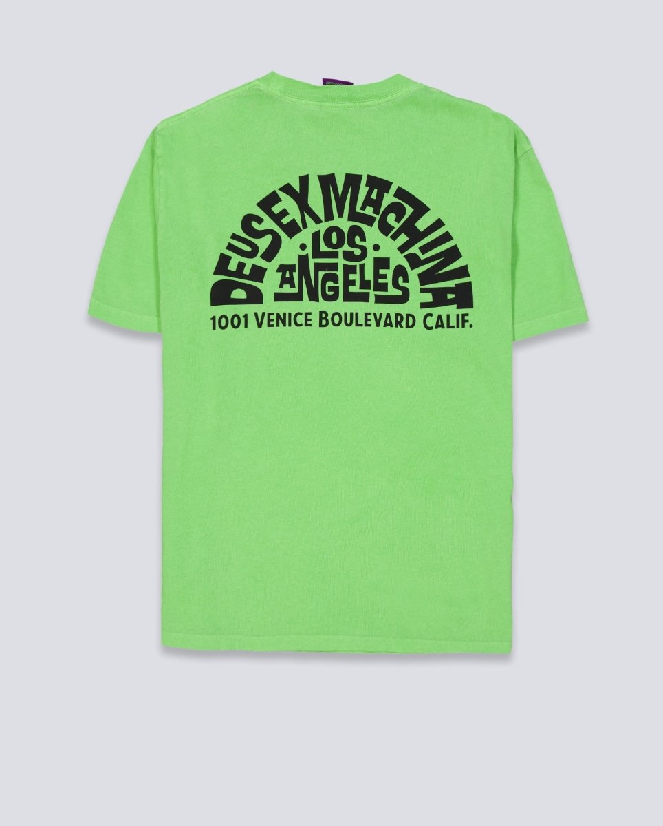 Camiseta Deus Los Angeles Address Verde Unisex D261MTS574