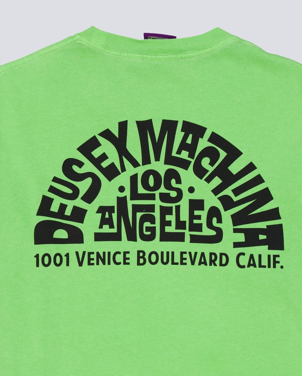 Camiseta Deus Los Angeles Address Verde Unisex D261MTS574