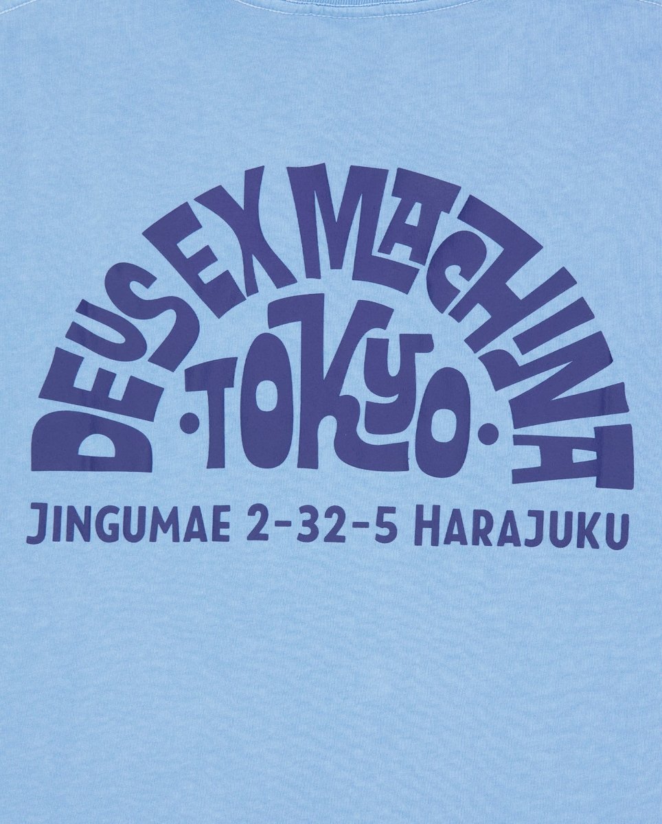 Camiseta Deus Tokyo Address Azul Unisex D261MTS573