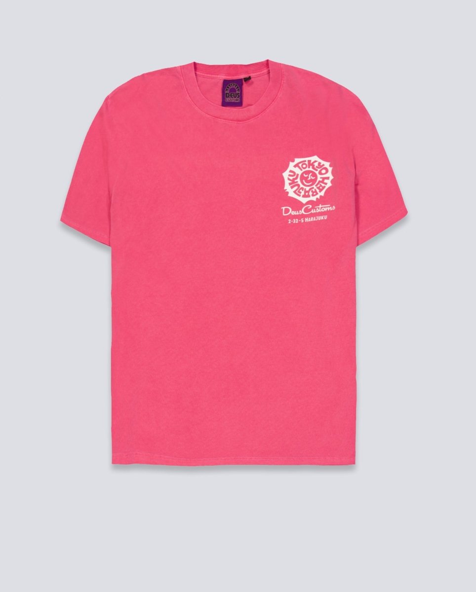 Camiseta Deus Tokyo Address Rosa Unisex D261MTS573