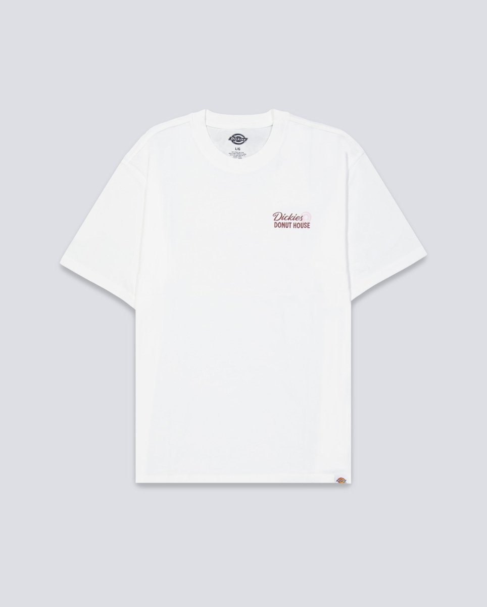 Camiseta Dickies Donut House Blanco Hombre DK0A87QN0WH1
