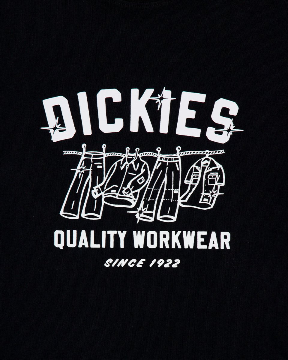 Camiseta Dickies Laundry Boxy Negro Hombre