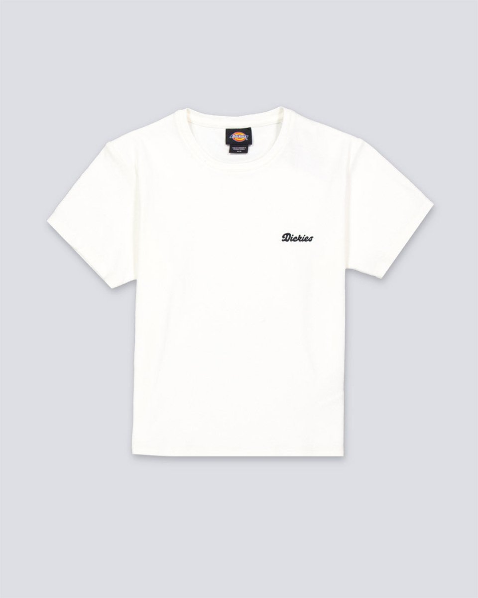 Camiseta Dickies Lewistown Embro Blanco Mujer