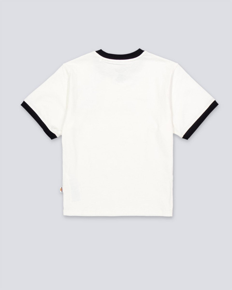 Camiseta Dickies Lewistown Ringer Blanco Mujer
