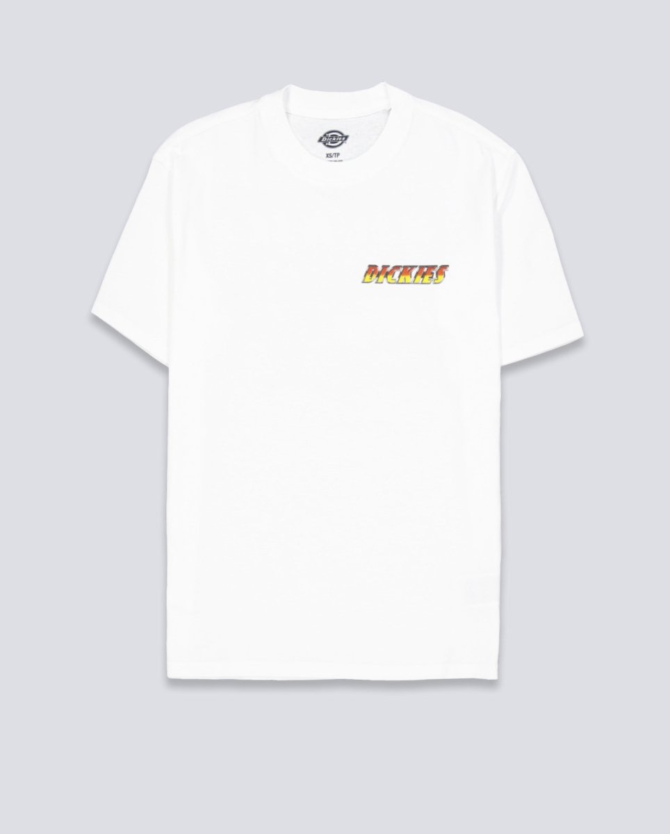 Camiseta Dickies Nashport Pit Crew Blanco Unisex DK0A89EO0WH1