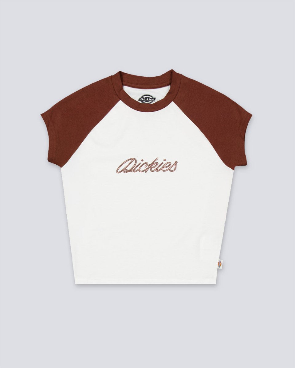 Camiseta Dickies Rope Marrón Y Blanco Mujer DK0A4Z8MK471
