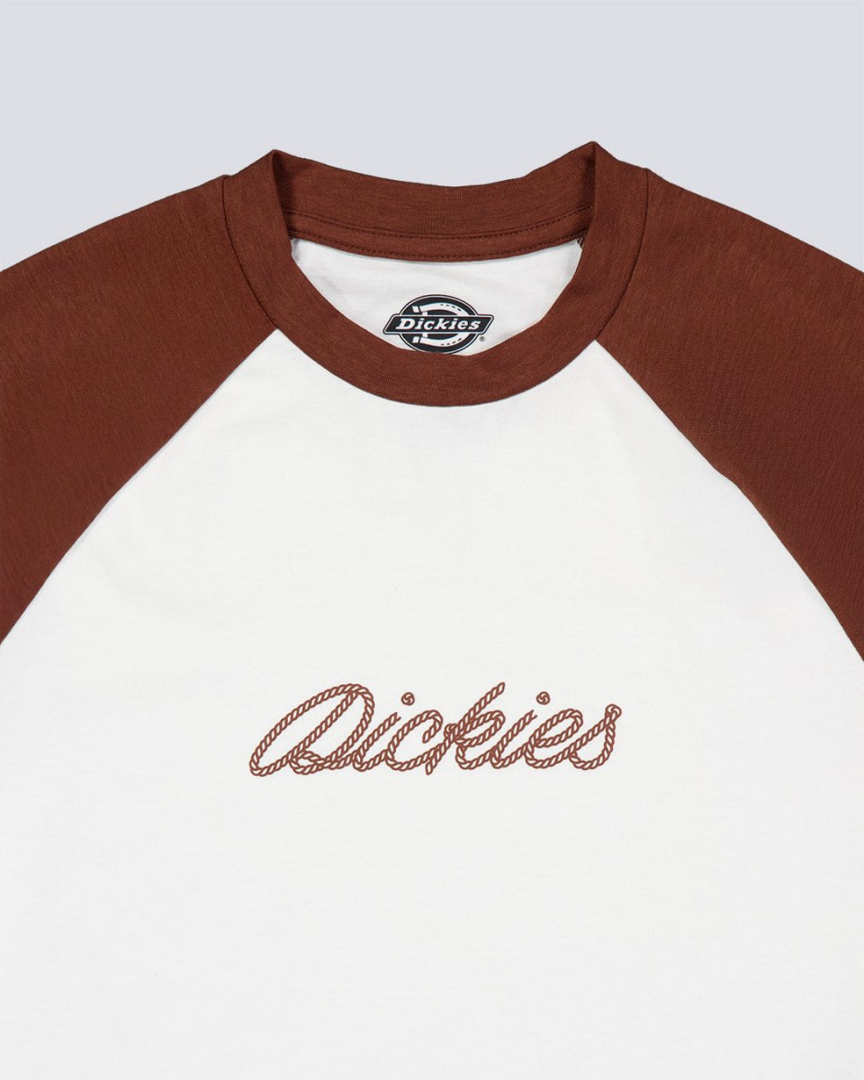 Camiseta Dickies Rope Marrón Y Blanco Mujer DK0A4Z8MK471