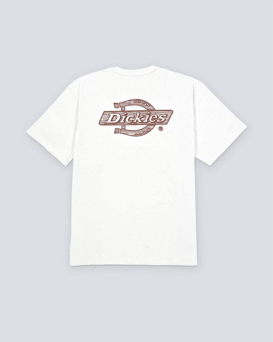Camiseta Dickies Wood Logo Blanco Hombre