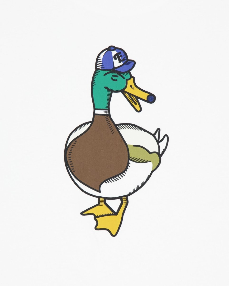 Camiseta Edmmond Studios Duck Recreation Blanco Unisex 125-30-30000
