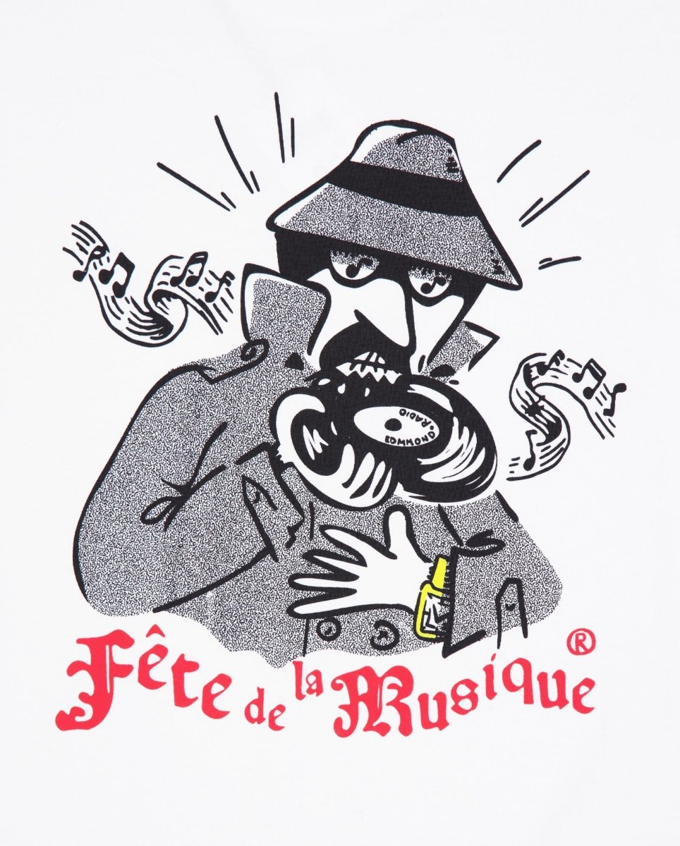 Camiseta Edmmond Studios Fete de la Musique Blanca Hombre 325-30-32000