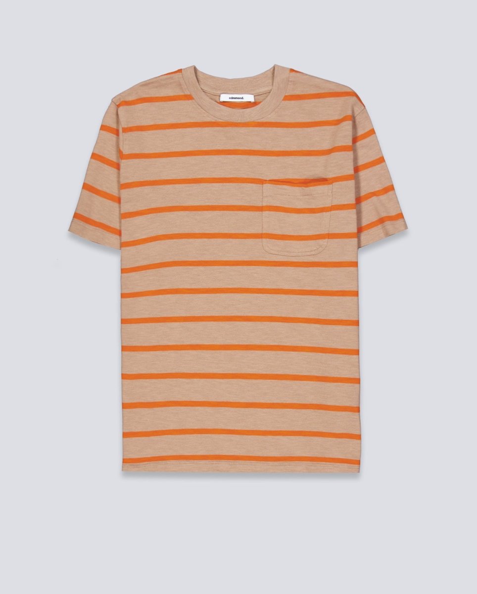 Camiseta Edmmond Studios Flame Stripes Marrón Unisex 126-30-04750