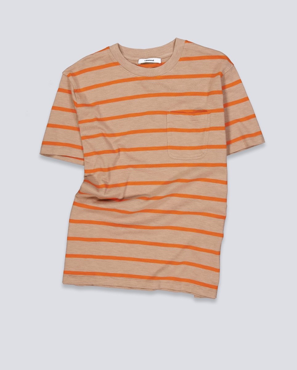 Camiseta Edmmond Studios Flame Stripes Marrón Unisex 126-30-04750