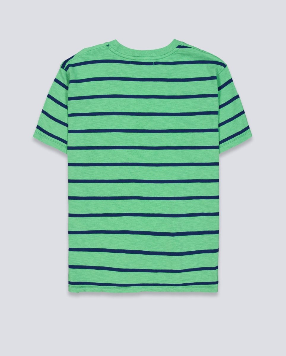 Camiseta Edmmond Studios Flame Stripes Verde Hombre 126-30-04650