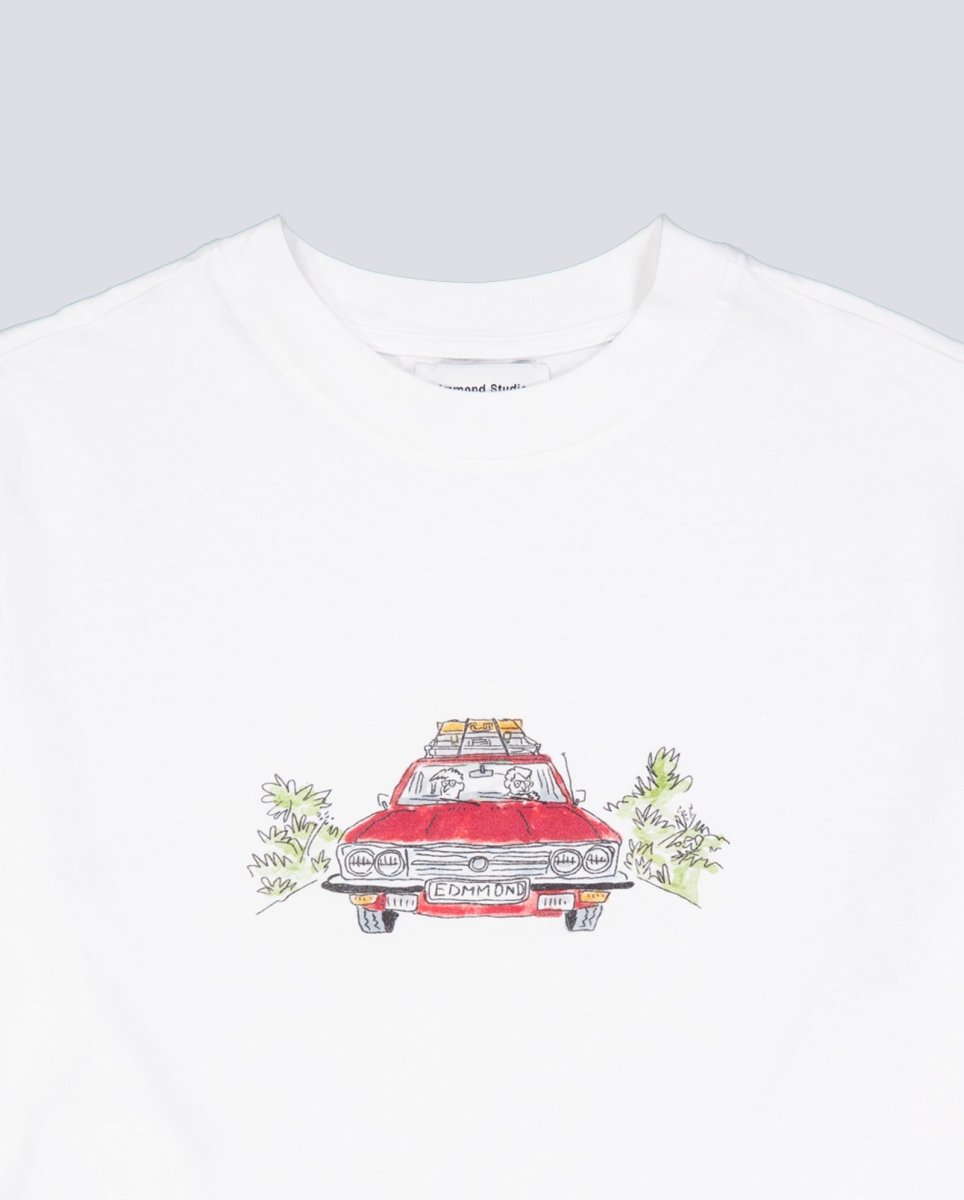 Camiseta Edmmond Studios Holiday Auto Blanco Hombre 125-30-08000