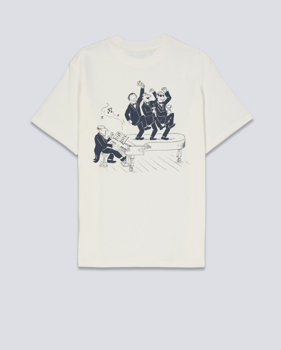 Camiseta Edmmond Studios Keynotes Plain Blanco Unisex 126-30-20010