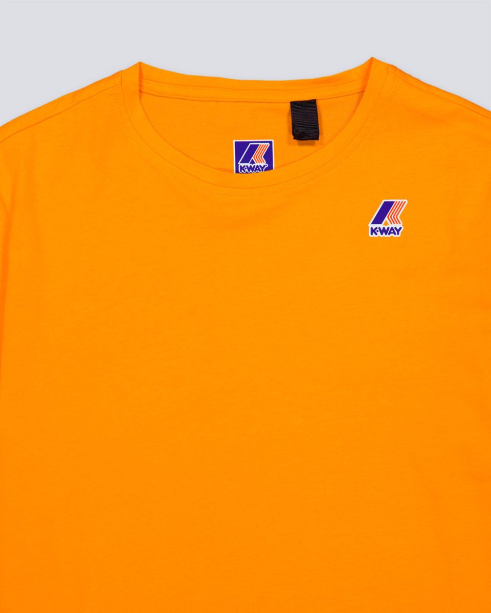 Camiseta K-Way Le Vrai Edouard Naranja Unisex