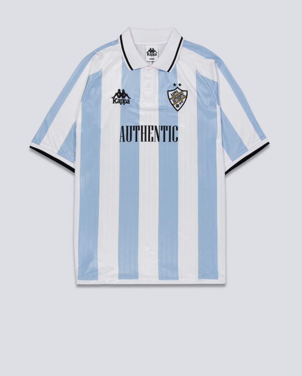 Camiseta Kappa Authentic Shailen Azul Y Blanco Unisex 331Z4NW-S01