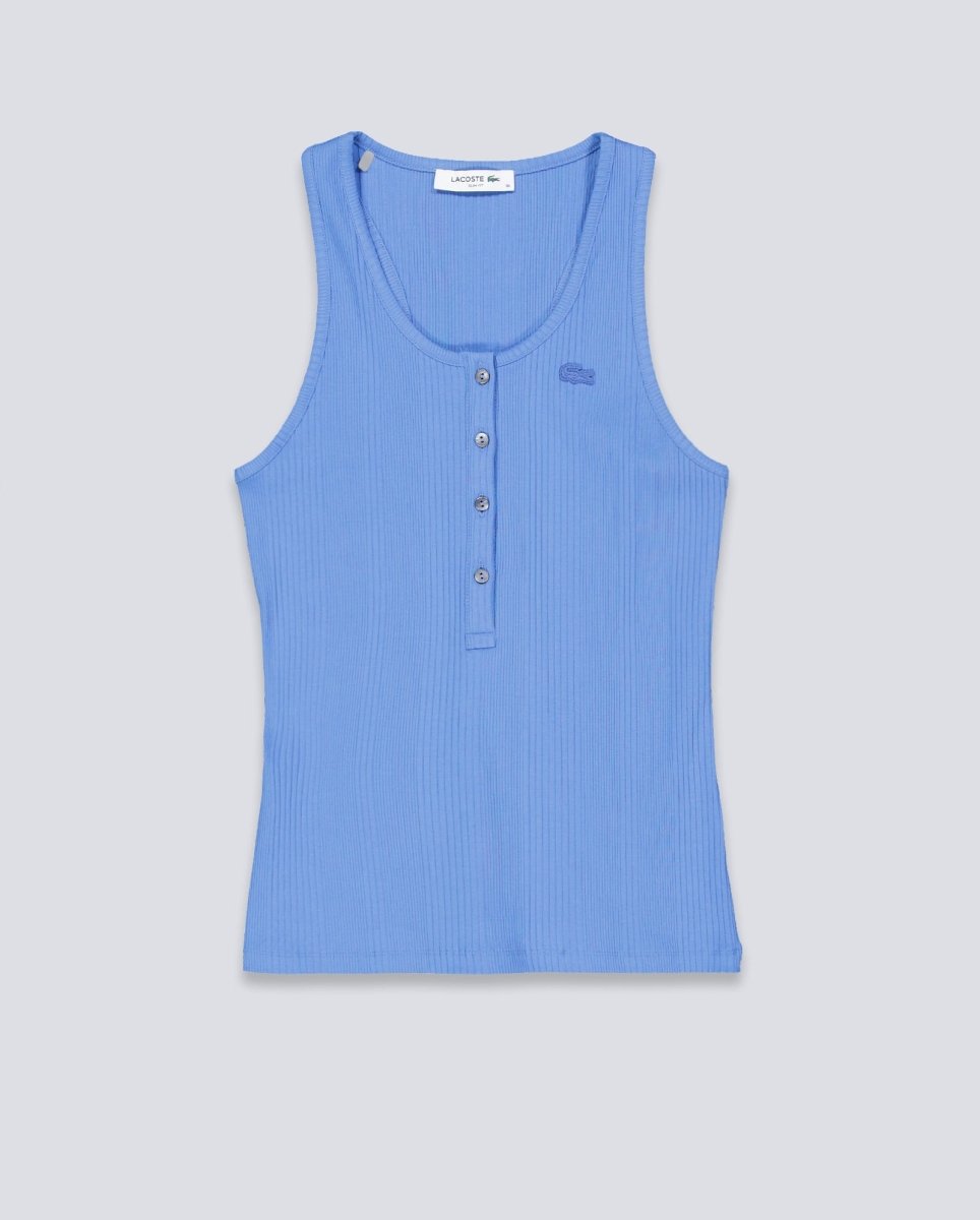 Camiseta Lacoste Azul Mujer TF9876-776