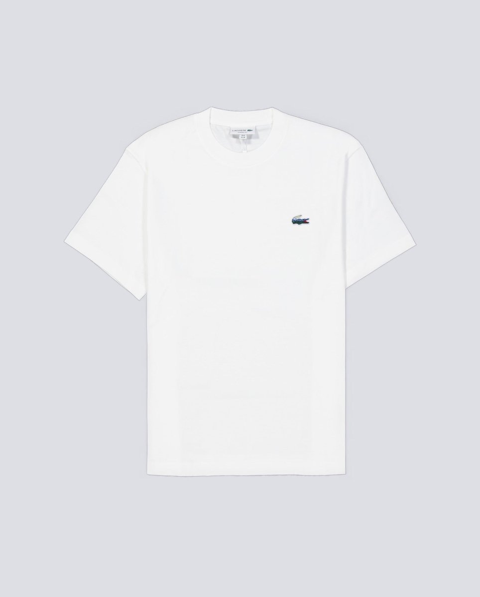 Camiseta Lacoste Logo Bicolor Blanco Hombre TH5899-00