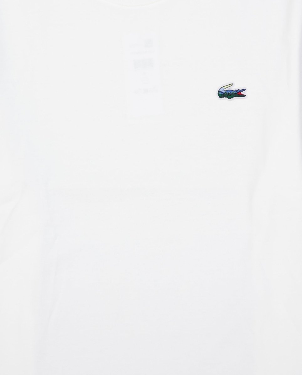 Camiseta Lacoste Logo Bicolor Blanco Hombre TH5899-00