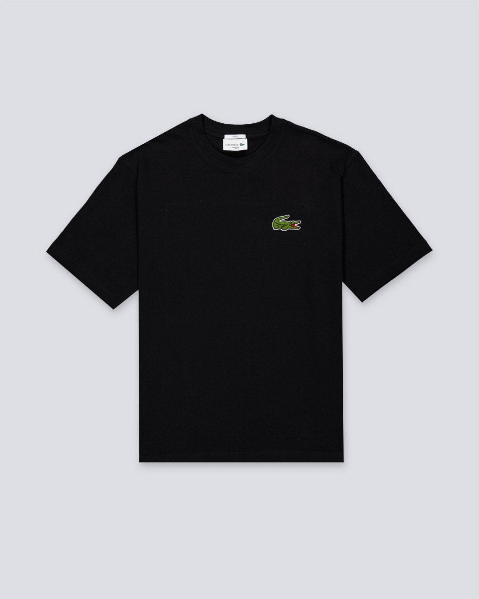 Camiseta Lacoste Loose Fit Heavy Cotton Negro Hombre TH2745-00-031