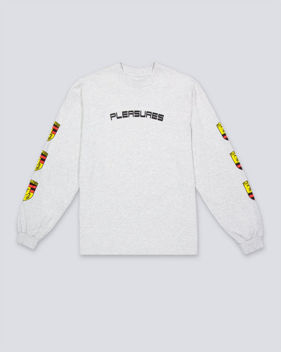 Camiseta Manga Larga Pleasures Fast Life Long Gris Hombre