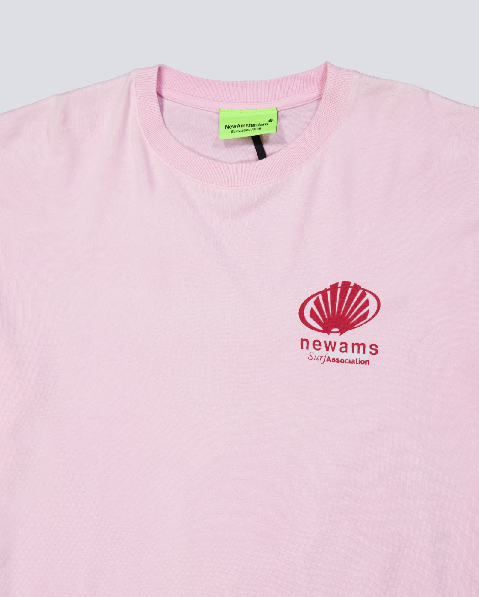 Camiseta New Amsterdam Surf Association Corporate Logo Rosa Unisex 2601086002