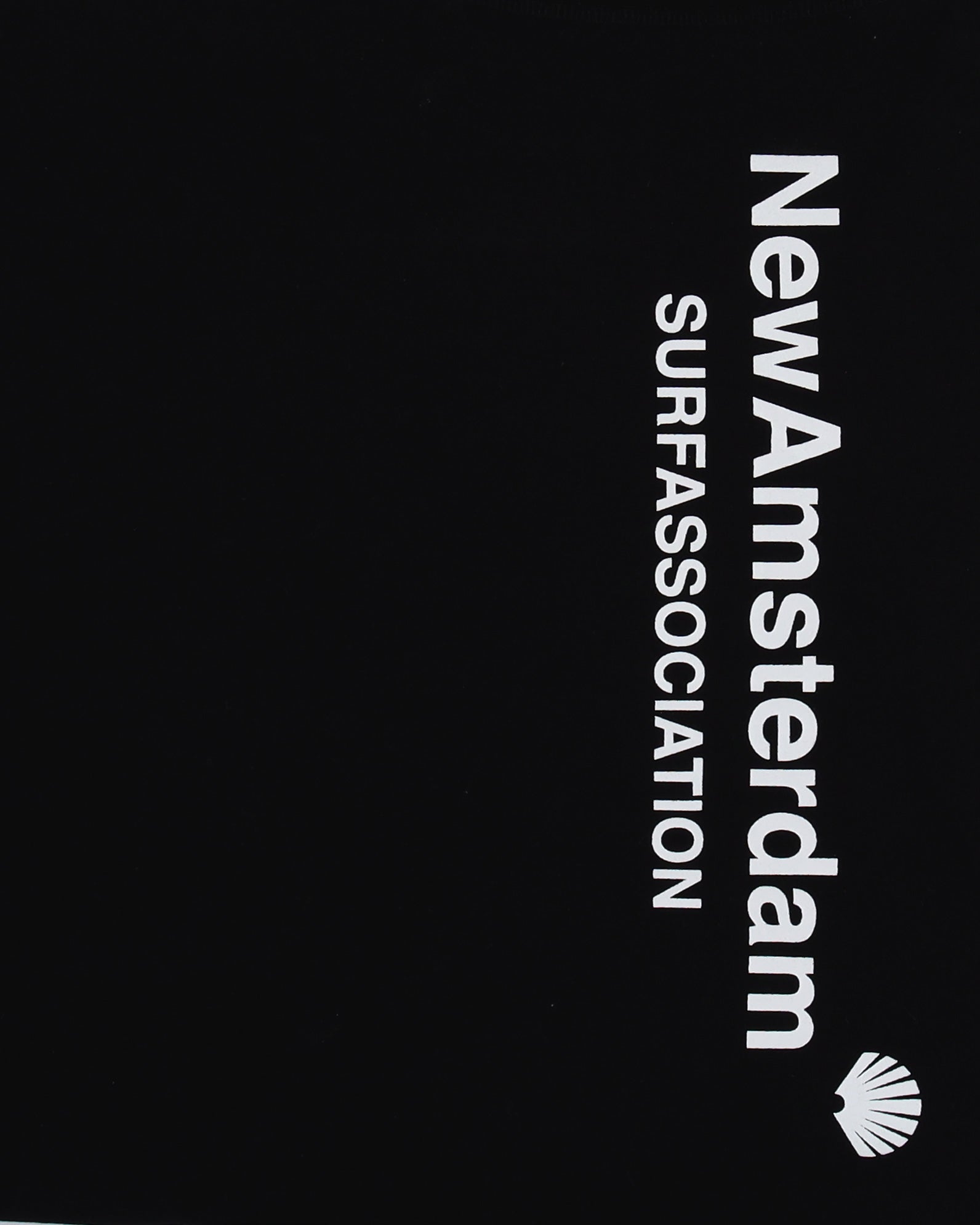 Camiseta New Amsterdam Surf Association Logo Negro Unisex 2501185002