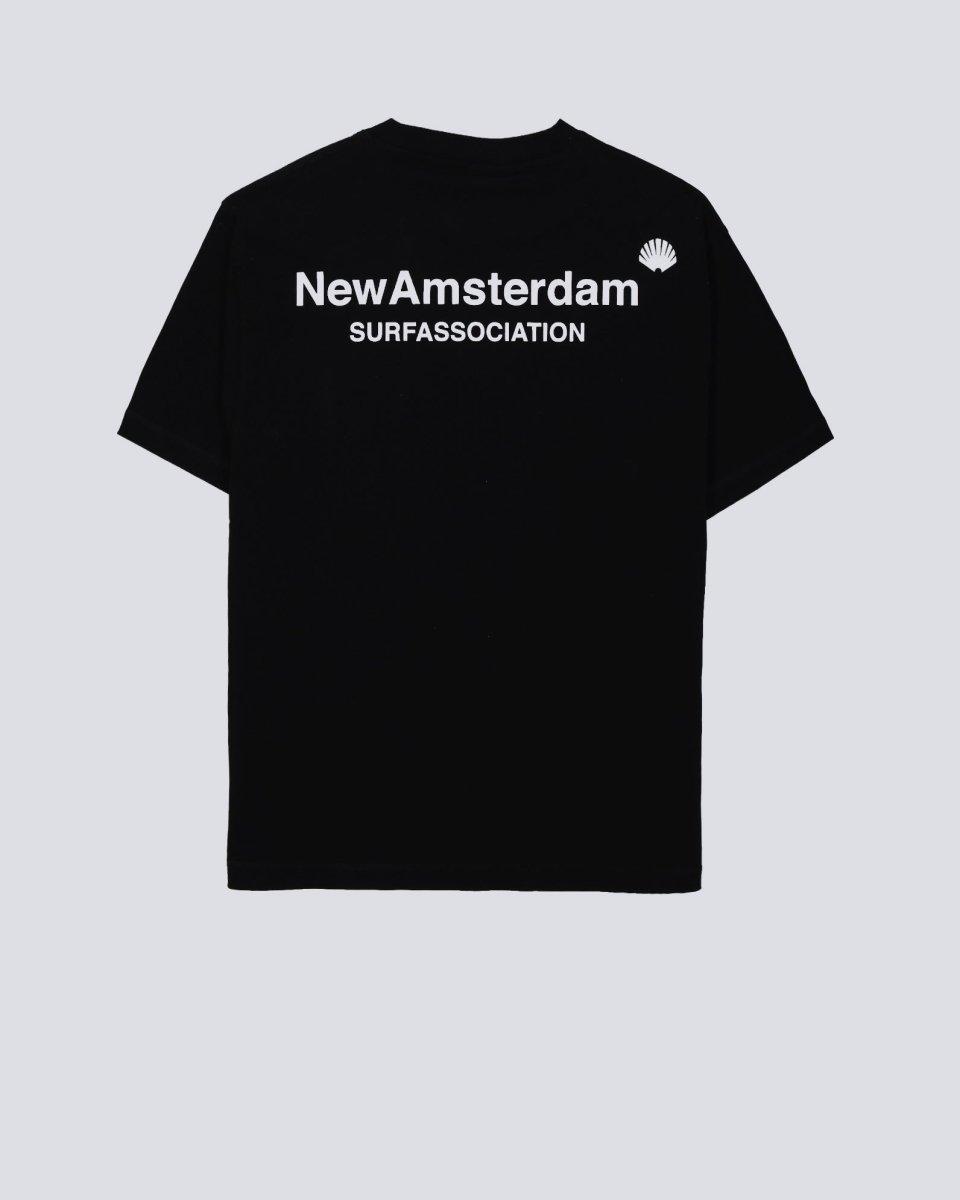 Camiseta New Amsterdam Surf Association Logo Negro Unisex 2501185002