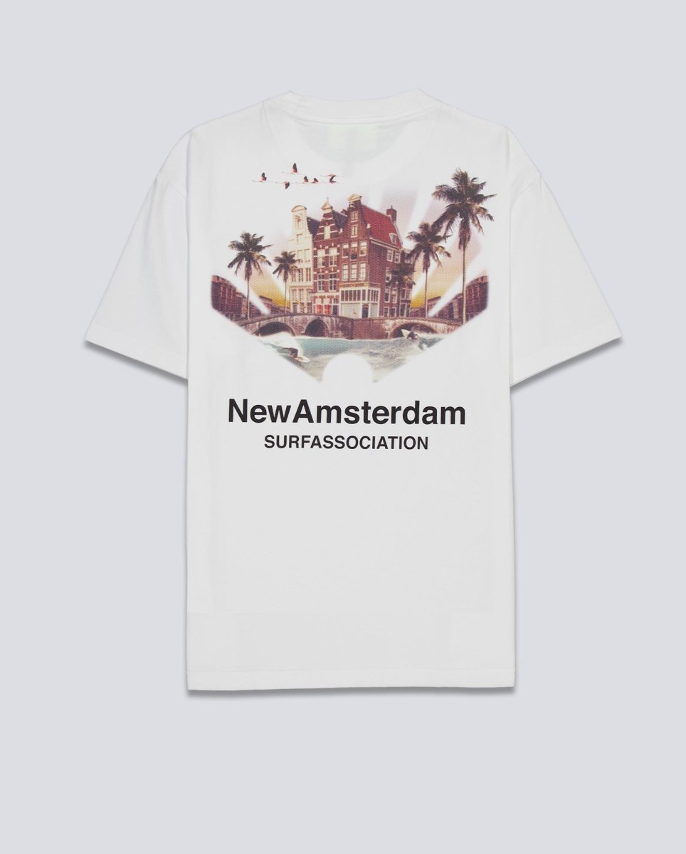 Camiseta New Amsterdam Surf Association Tropical Tee Blanco Unisex 2601074001